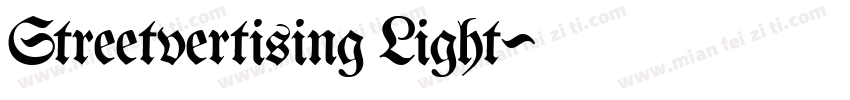 Streetvertising Light字体转换